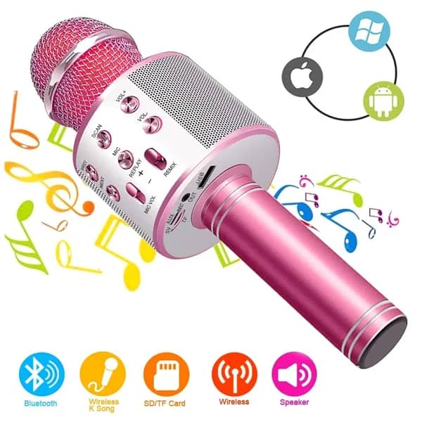 Bluetooth Handheld Karaoke Speaker Player Machine For Kids 3