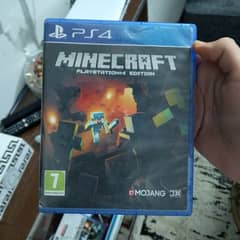 Minecraft PS4 ps5 CD game disk console