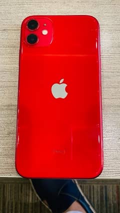 i phone 11 duol pta approved color red battery 78 but good timing