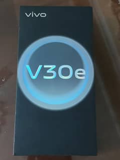 Vivo v30e 8+8/256 white colour 10 by 10 condition