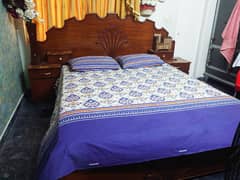 Double Bed with two side tables