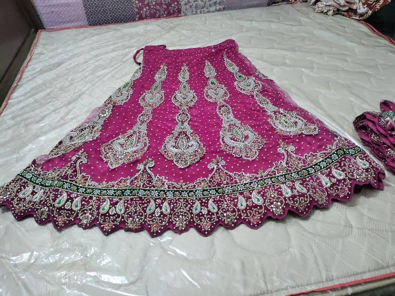 bridal lahanga pink colour 2