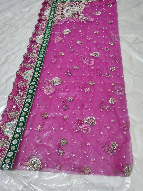 bridal lahanga pink colour 5