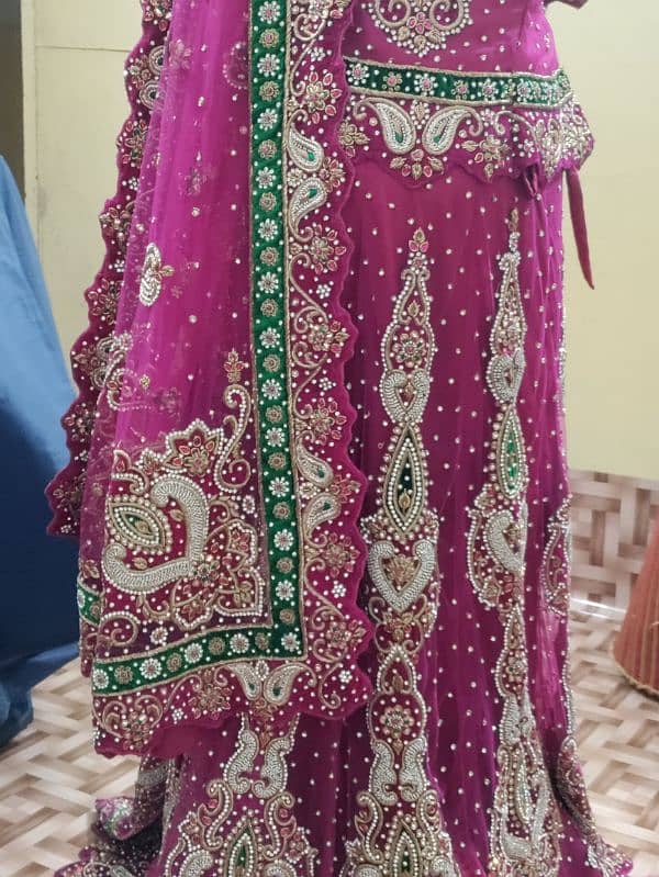 bridal lahanga pink colour 6