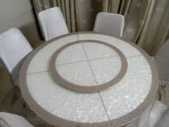 Imported Round Dining table with Six chairs.