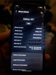 samsung A01 offical pta urgent sell