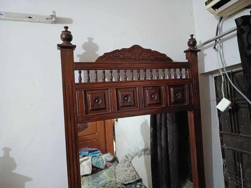 Wooden Bed with Dressing Table and Side Tables 4