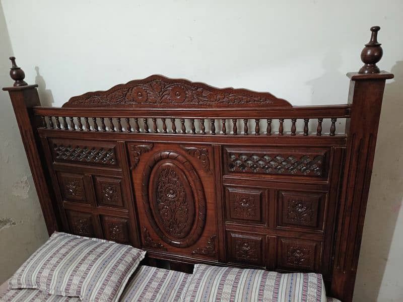 Wooden Bed with Dressing Table and Side Tables 5