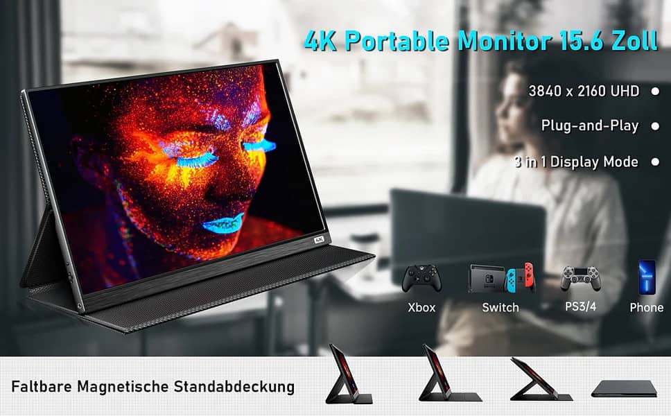 Portable Monitor 15.6" with 4K Resolution 1