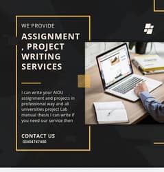 Assignments and projects writing services