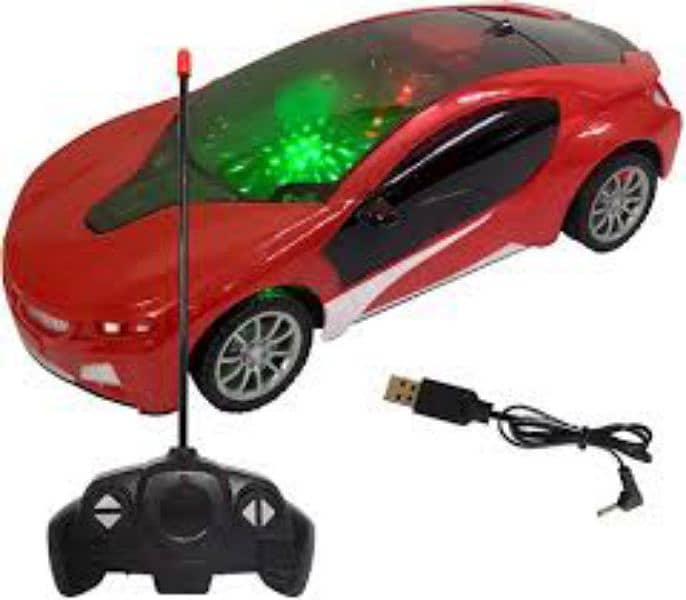 REMOTE CONTROL FAMOUS CAR WITH 3D LIGHTS RECHARGEABLE/CELL OPERATED 0