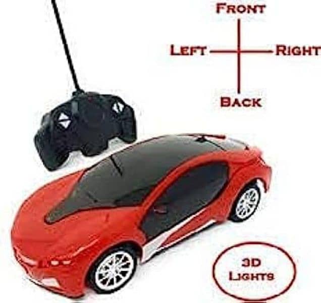 REMOTE CONTROL FAMOUS CAR WITH 3D LIGHTS RECHARGEABLE/CELL OPERATED 2