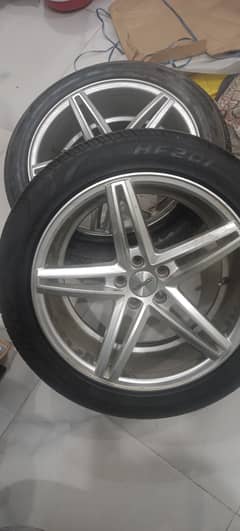 17 inch Vossen rims with tyres