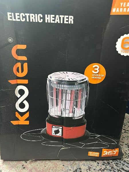 KooLen Electirc Heater with Handle - 360 degree rotatable 6 tubes 4