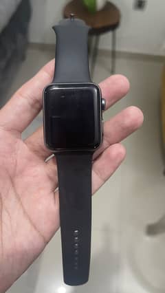 Series 3 Space Gray Aluminum Black Sport Band 42mm