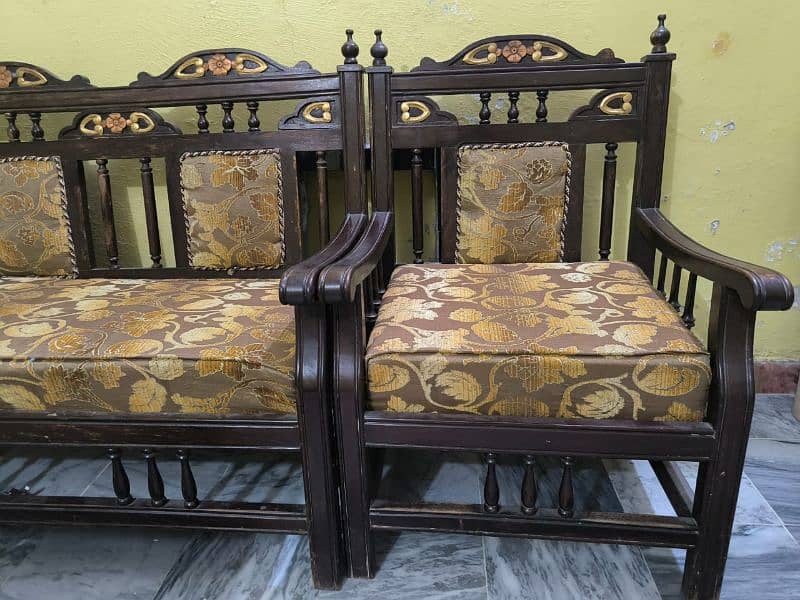 wooden sofa set 2