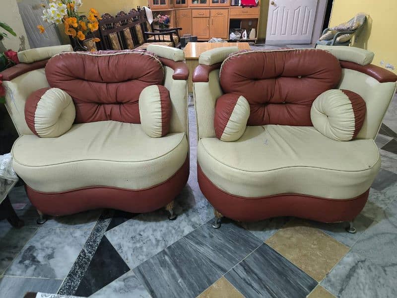 Rexine sofa set 4