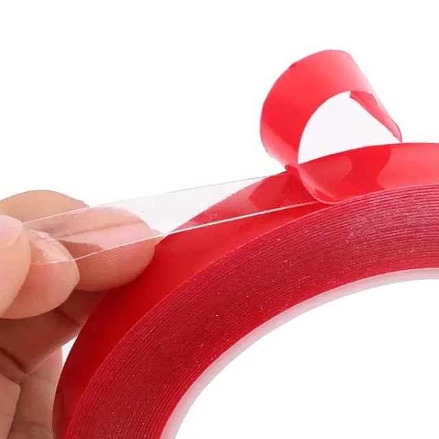 Double Sided Red PET Tape for Cars Decorations 5