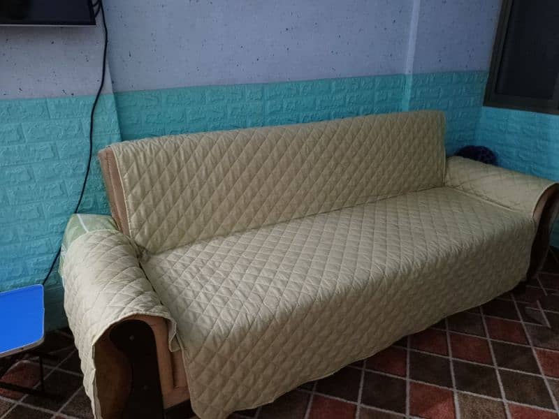 sofa cum bed unused with original molty form 1