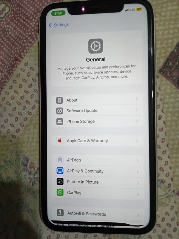 iPhone11  128GB dual sim PTA official approve physical, plus eSIM 10