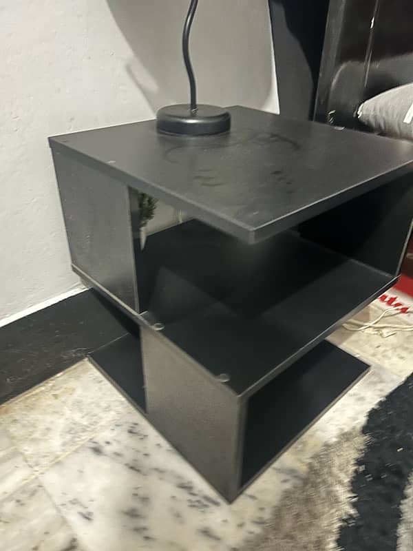 New side table black kmi wood 4