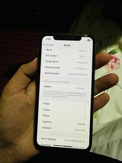 I phone xs 256Gb Better health services pir Hy back Glass break Hy