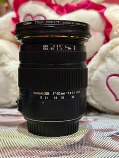 Sigma lens for Canon 17-50mm f2.8 Ex Dc os