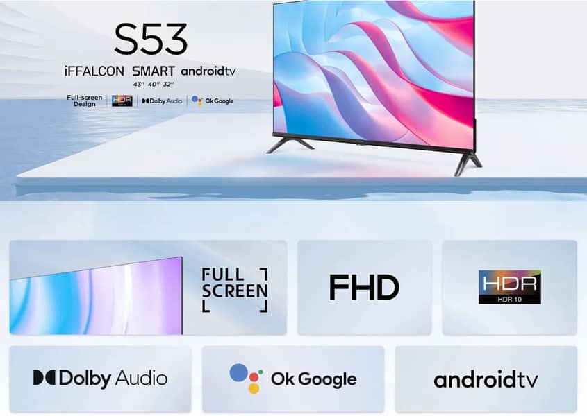 iFFALCON by TCL 40" S53 FHD Smart Android TV/2 Years Brand Warranty 4