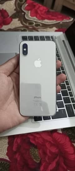 i phone x 64gb PTA (white)