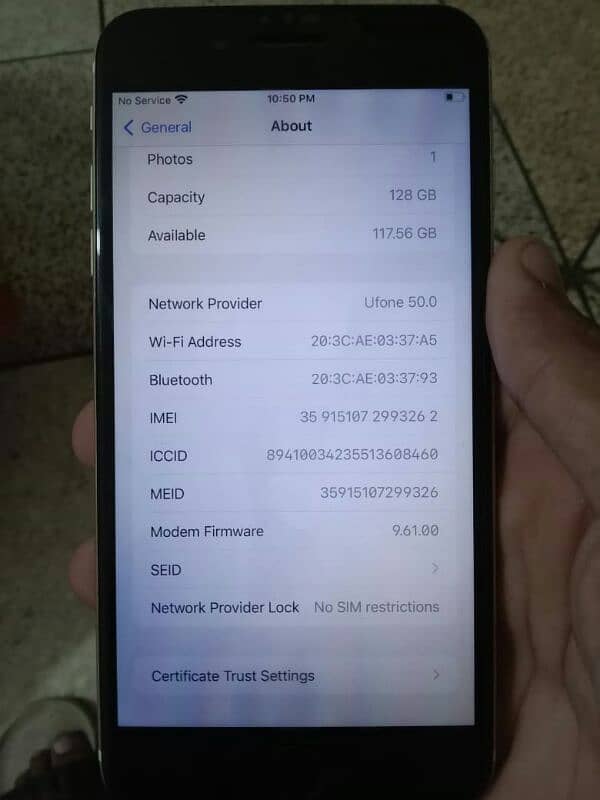 iphone 7plus 128gb factory unlock telnor sim working no exchange 7