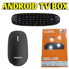 Q96 L3 android TV box with wireless mouse and air remote 8GB / 128GB