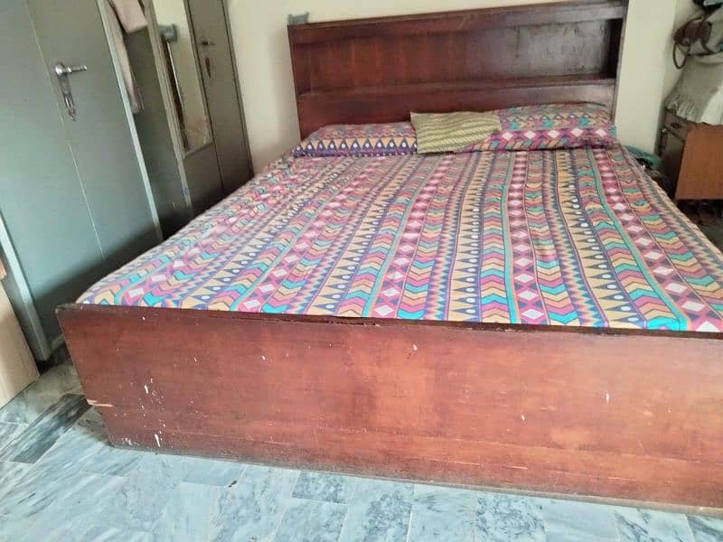 Wooden Bed with Mattress – Deep Pocket Headboard 3