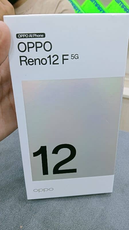 oppo reno 12f 5G 12/256 bilkul ok. ha 3day used ha 1