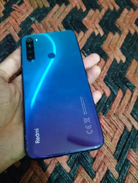 Redmi note 8 ram 6 rom 128  box and charger available 7