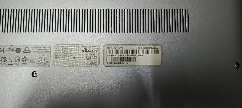 Acer sf315-52 i5 8Gen 4