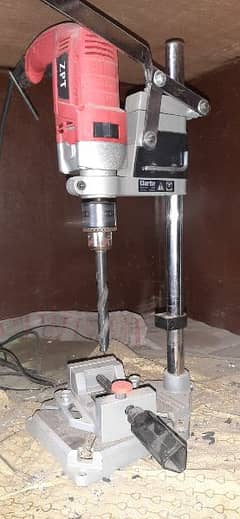 Clarke drill stand with vice Made in England.