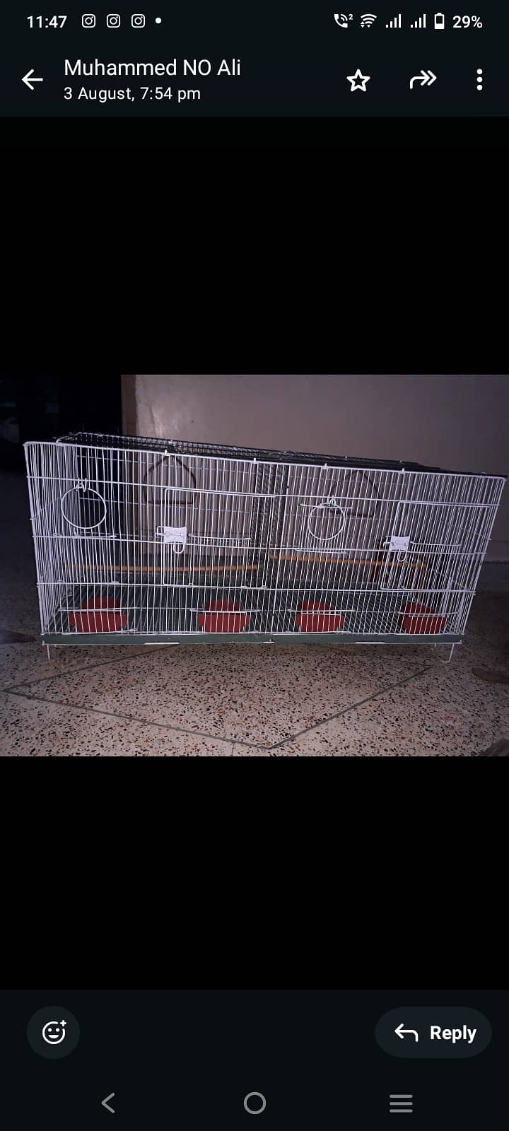 Parrot cage with breeding box 1