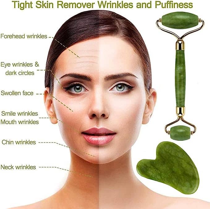 Jade Roller amd Gua Sha Stone Best Quality Avalible Box Packed 3