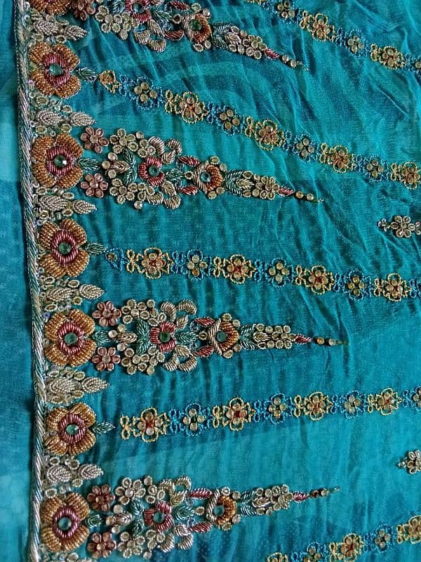 unstitched shirt dupatta in original pure fabric with silk embroidery 3