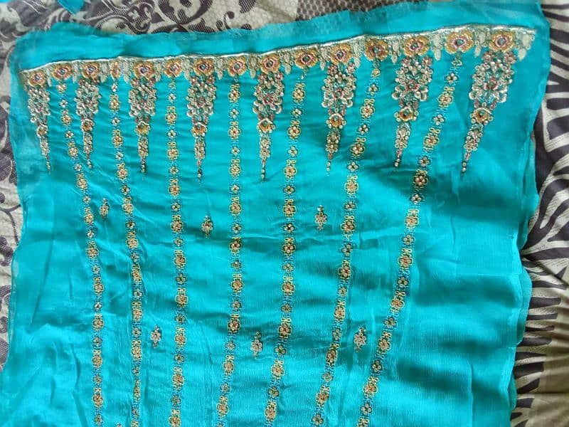 unstitched shirt dupatta in original pure fabric with silk embroidery 5