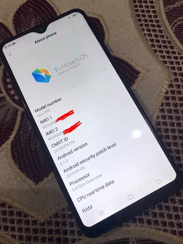 Vivo y93 mobile 0