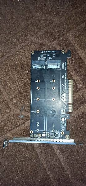 PCI to M. 2 NVME 2 ports 0