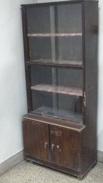 Stop Thinking! Bring Home This Antique Tall Wooden Display Showcase! 1