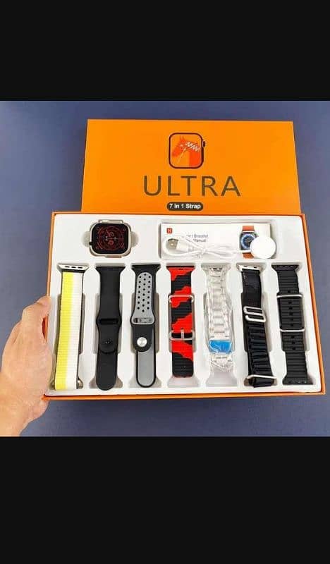 7 in 1 ultra smart watch with chain strap • call  only Whatsapp 1