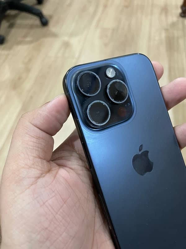 iPhone 15 Pro Non PTA JV Blue titanium 2