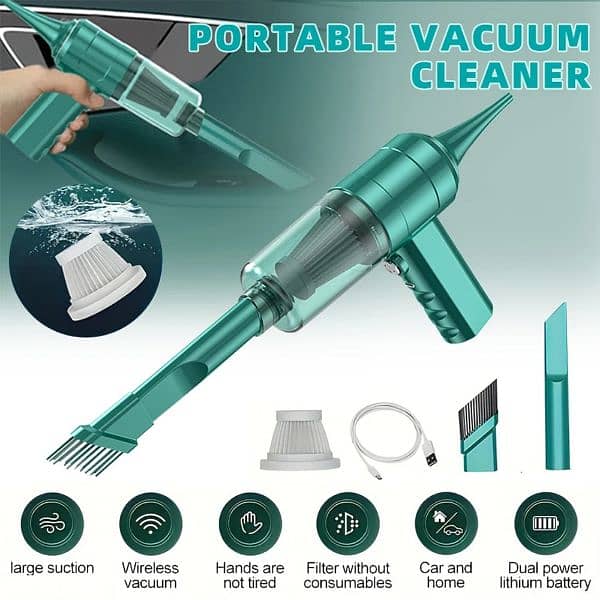 Portable Vacuum Cleaner with Strong Suction Power 2