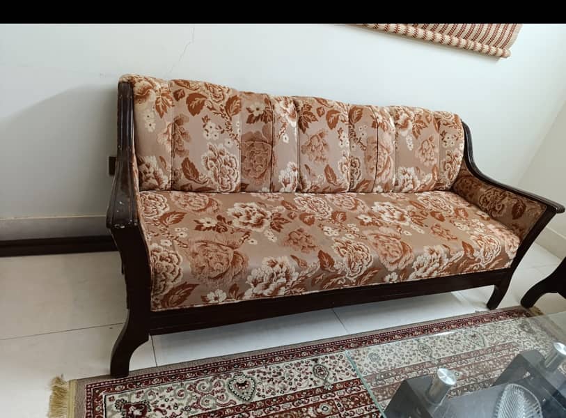 7 Seater wooden sofa set 2