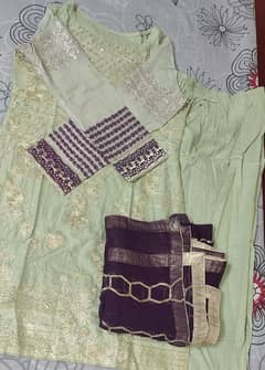 New dressed by lawn And chiffon dupptaa 0