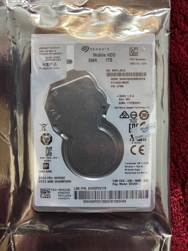 Seagate HDD 1TB 0