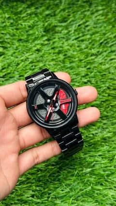 Watch with Wheel Alloy Rim of Car Premium Watch 0